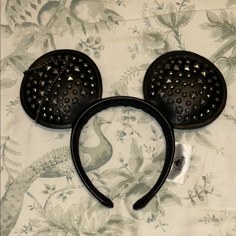 Black Studded Mouse Ear Headband